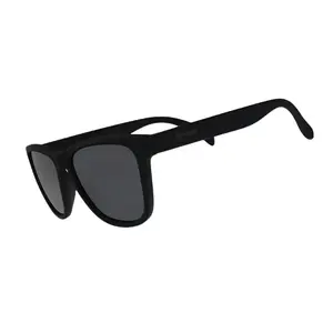 goodr A Unicorn's Calamity Medium Size (OG) Solid Black Frame with Black Lens, UV400, No Slip No Bounce No Tangle